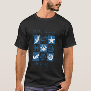 T-shirt Vacances de plage salée Worcester Massachusetts