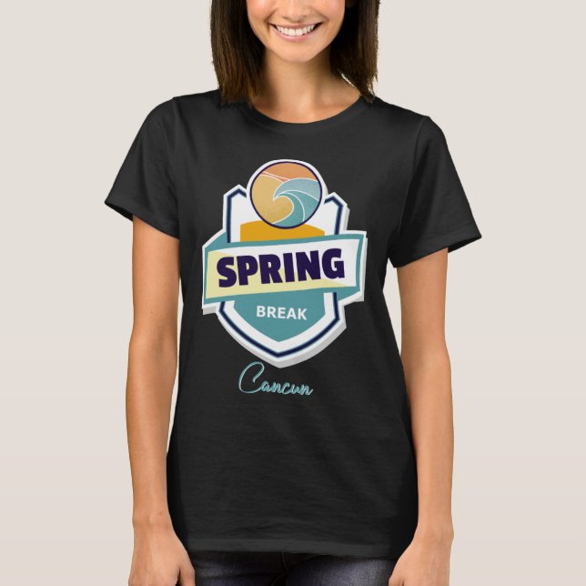 T-shirt Vacances de printemps Cancun 2021 (Devant)