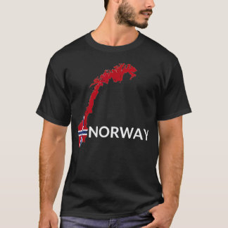 T-shirt Vacances de randonnée drapeau norvège Norvège Norv
