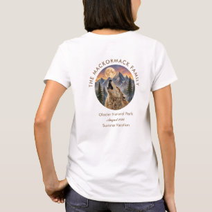 T-shirt Vacances de réunion de famille Montagne du loup sa
