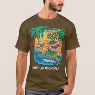 T-shirt Vacances de surf sur la plage aux palmiers de Fort