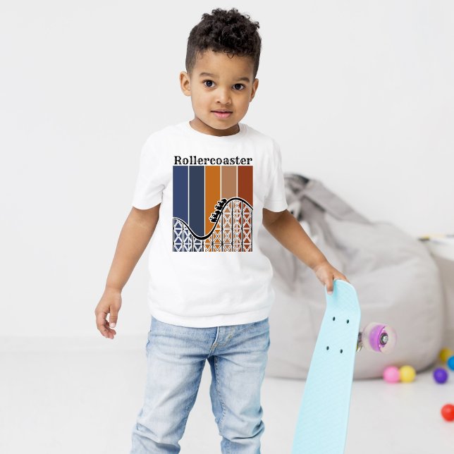 T-shirt Vacances d'été à cheval Rollercoaster Retro (This fun summer design is versatile and a favorite at any age.)