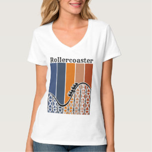 T-shirt Vacances d'été à cheval Rollercoaster Retro