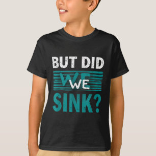 T-shirt Vacances d'été avons-nous coulé bateau capitaine d