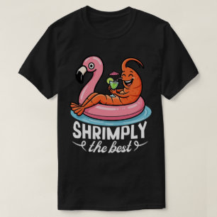 T-shirt Vacances d'été de crevettes drôles plage fruits de