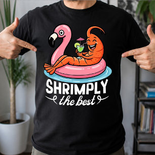 T-shirt Vacances d'été de crevettes drôles plage fruits de