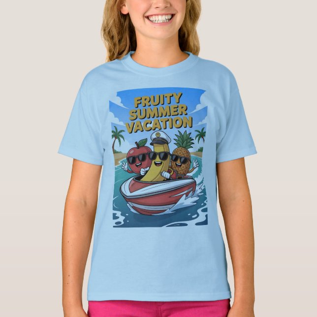 T-shirt Vacances d'été de la fruité (Devant)