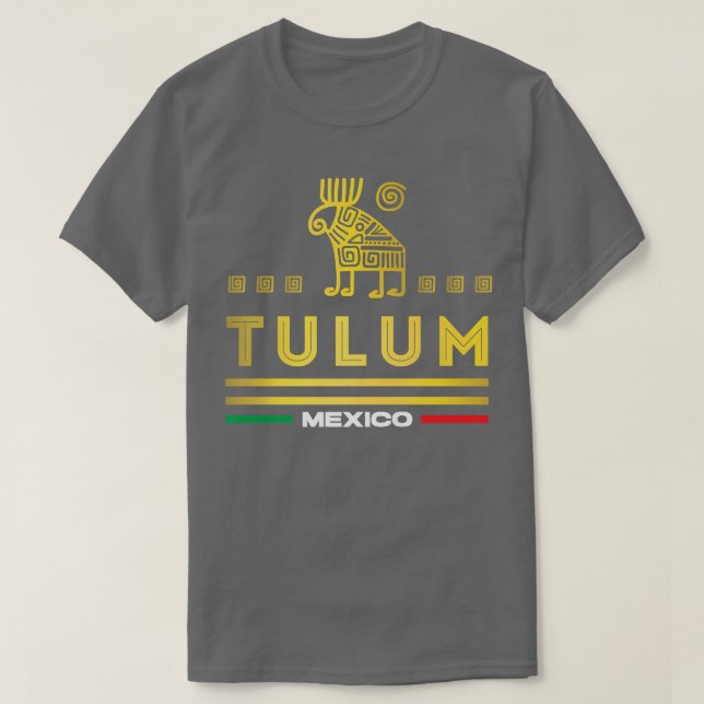 T-shirt Vacances d'été et Voyage Mexique ou Tulum Mexique (Design devant)
