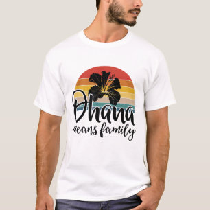 T-shirt Vacances d'été hawaïennes La Fleur d'Ohana signifi