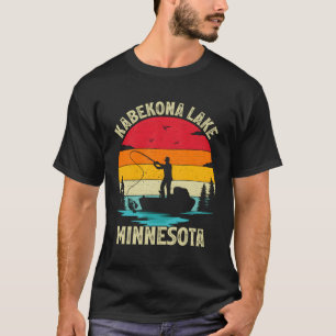 T-shirt Vacances d'été Pêche Minnesota Kabekona Lac
