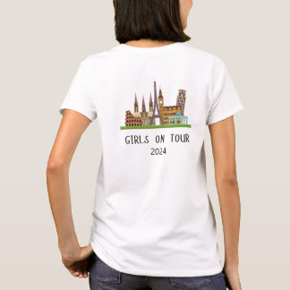 T-SHIRT VACANCES D'ÉTÉ PERSONNALISABLES EN EUROPE POUR LES