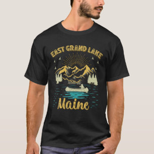 T-shirt Vacances d'été Retro Mountain Maine East Grand La