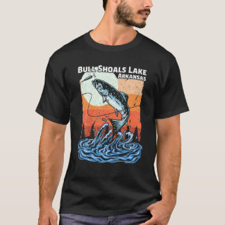 T-shirt Vacances d'été Retro Sunset Arkansas Bull Shoals