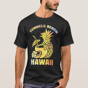 T-shirt Vacances d'été Retro Sunset Hawaii Tunnels Beach