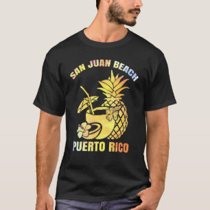 T-shirt Vacances d'été Retro Sunset Porto Rico San Juan