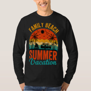 T-shirt Vacances d'été Retro Vintage Family Beach