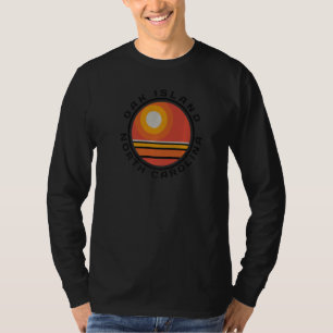 T-shirt Vacances d'été sur l'île Oak NC Lever du soleil