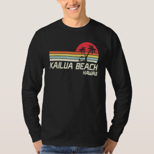 T-shirt Vacances d'été Vintage Hawaii Kailua Beach