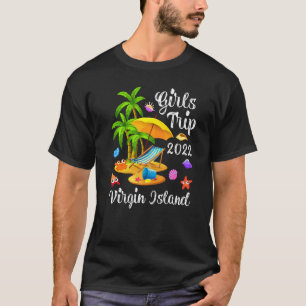 T-shirt Vacances d'été Voyage de filles 2022 Virgin Island