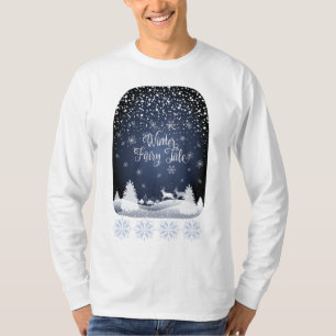 T-shirt Vacances d'hiver Conte de fées Imaginaire Forêt 