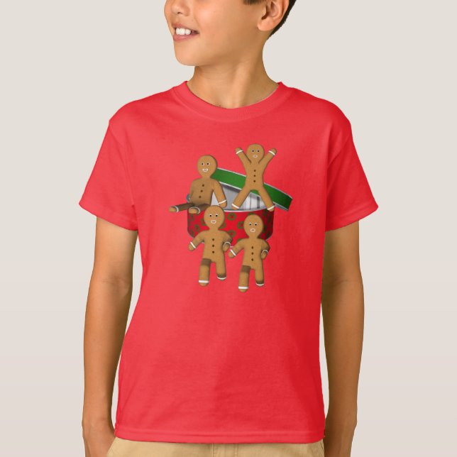 T-shirt Vacances Échapper Gingerbread Cookies mignons (Devant)