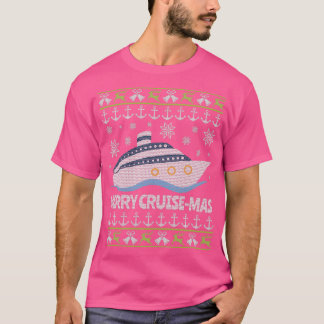 T-shirt Vacances en bateau de croisière de Noël