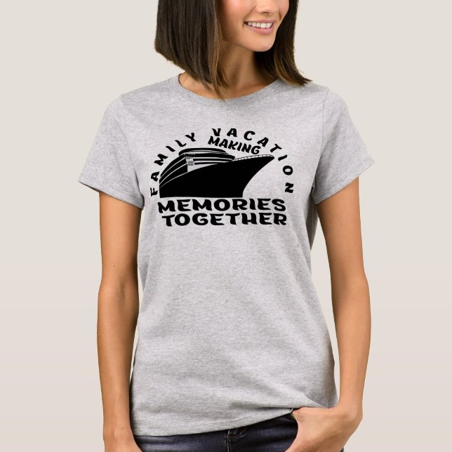 T-SHIRT VACANCES EN FAMILLE. (Devant)