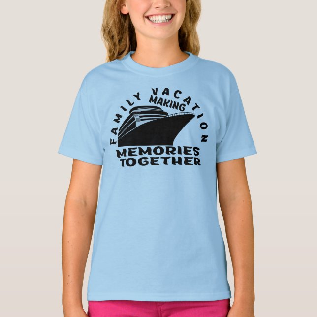 T-SHIRT VACANCES EN FAMILLE. (Devant)