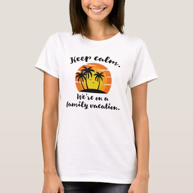 T-shirt Vacances en famille (Devant)