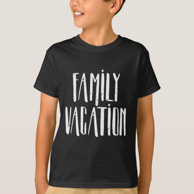 T-shirt Vacances en famille (Devant)