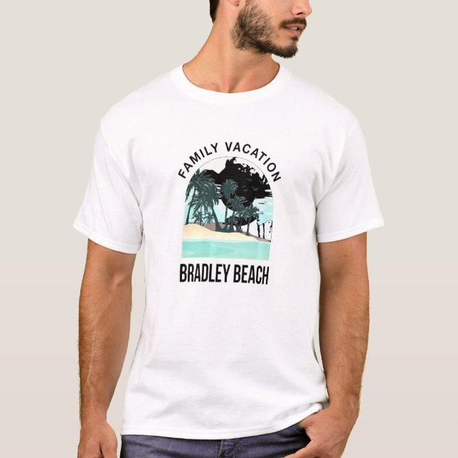 T-shirt Vacances en famille 2021 Bradley Beach Été Nouveau (Devant)