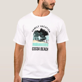 T-shirt Vacances en famille 2021 Plage de cacao Été Florid