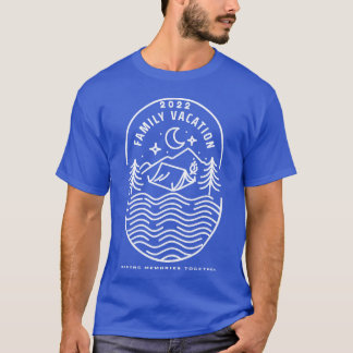 T-shirt Vacances en famille 2022 Camping Lac Nuit Observat