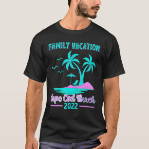 T-shirt Vacances en famille 2022 Massachusetts Vintages Ca