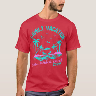 T-shirt Vacances en famille 2022 Palm Tree Californie Père