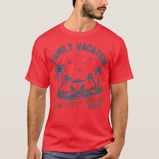 T-shirt Vacances en famille 2022 Palm Tree Nicaragua Beach