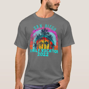 T-shirt Vacances en famille 2022 Vintage Rétro San Diego C