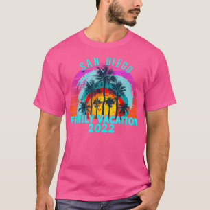 T-shirt Vacances en famille 2022 Vintage San Diego Califor