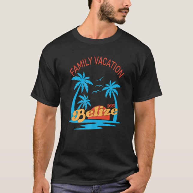T-shirt Vacances en famille 2023 Belize Matching Group été (Devant)