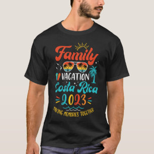 T-shirt Vacances en famille 2023 Costa Rica Correspondance