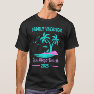 T-shirt Vacances en famille 2023 Palm Tree California San