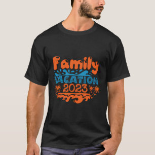 T-shirt Vacances en famille 2023 Plage Correspondant Vacan