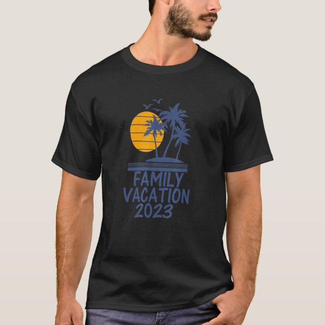 T-shirt Vacances en famille 2023 Printemps été vacances pl (Devant)