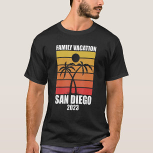 T-shirt Vacances en famille 2023 San Diego Hol jumelé été