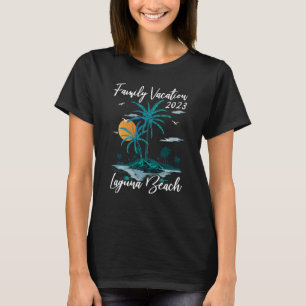 T-shirt Vacances en famille 2023 Sunset California Laguna 