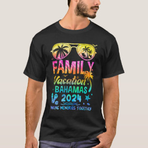 T-shirt Vacances en famille 2024 Bahamas Jeu de souvenirs