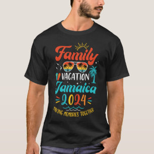 T-shirt Vacances en famille 2024 Jamaïque Vacat d'été corr