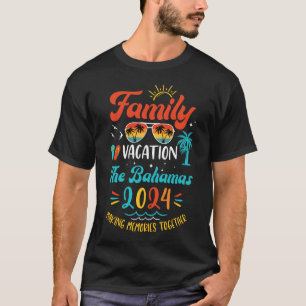 T-shirt Vacances en famille 2024 Les Bahamas correspondent