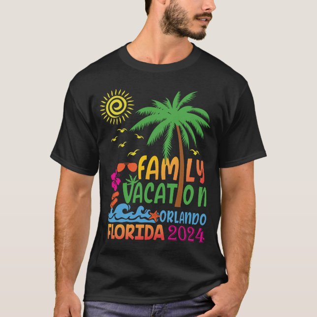 T-shirt Vacances en famille 2024 Orlando Vacation Trip 202 (Devant)