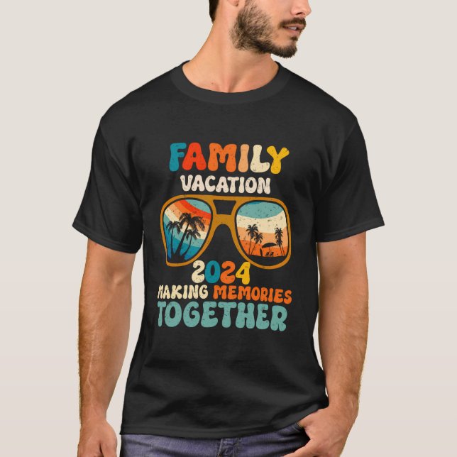 T-shirt Vacances en famille 2024 Summer Beach Matching Mak (Devant)